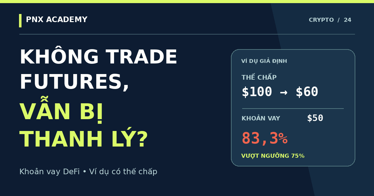 Thanh lý DeFi là gì? Ví dụ vay có thế chấp dễ hiểu